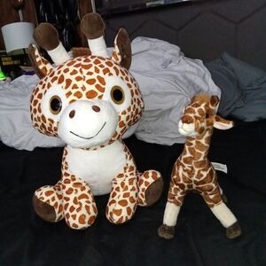 2 Stuffed Giraffes